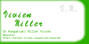 vivien miller business card